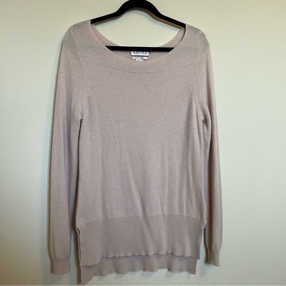 Nanette Lepore Soft Blush Pink 100% Cashmere Sweater - Size L (EUC) - Picture 3 of 7